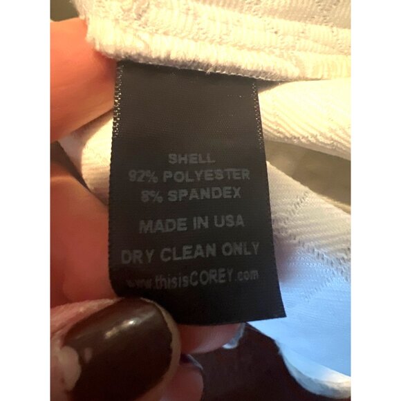 Corey Gray Quilted Long Sleeve Shift Dress S Made In USA Pockets - Picture 3 of 7